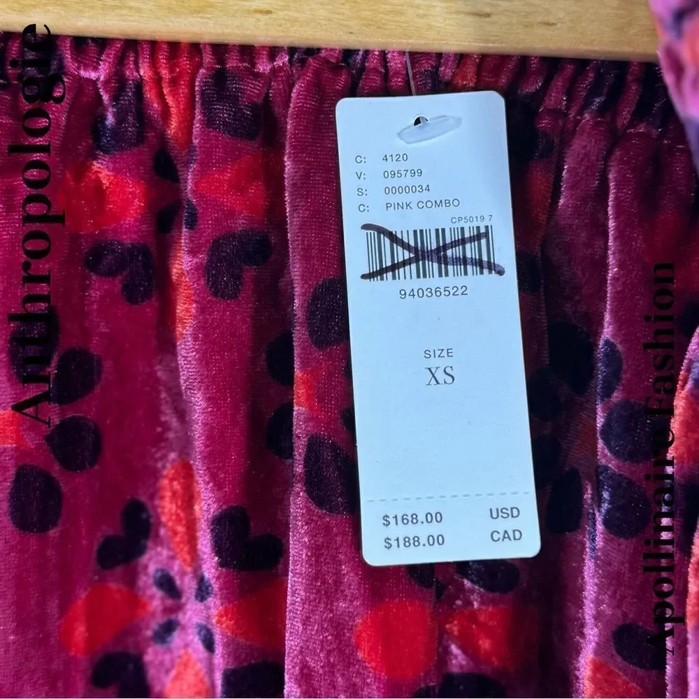 ANTHROPOLOGIE SOMERSET MAXI SKIRT IN PINK COMBO XS NWT